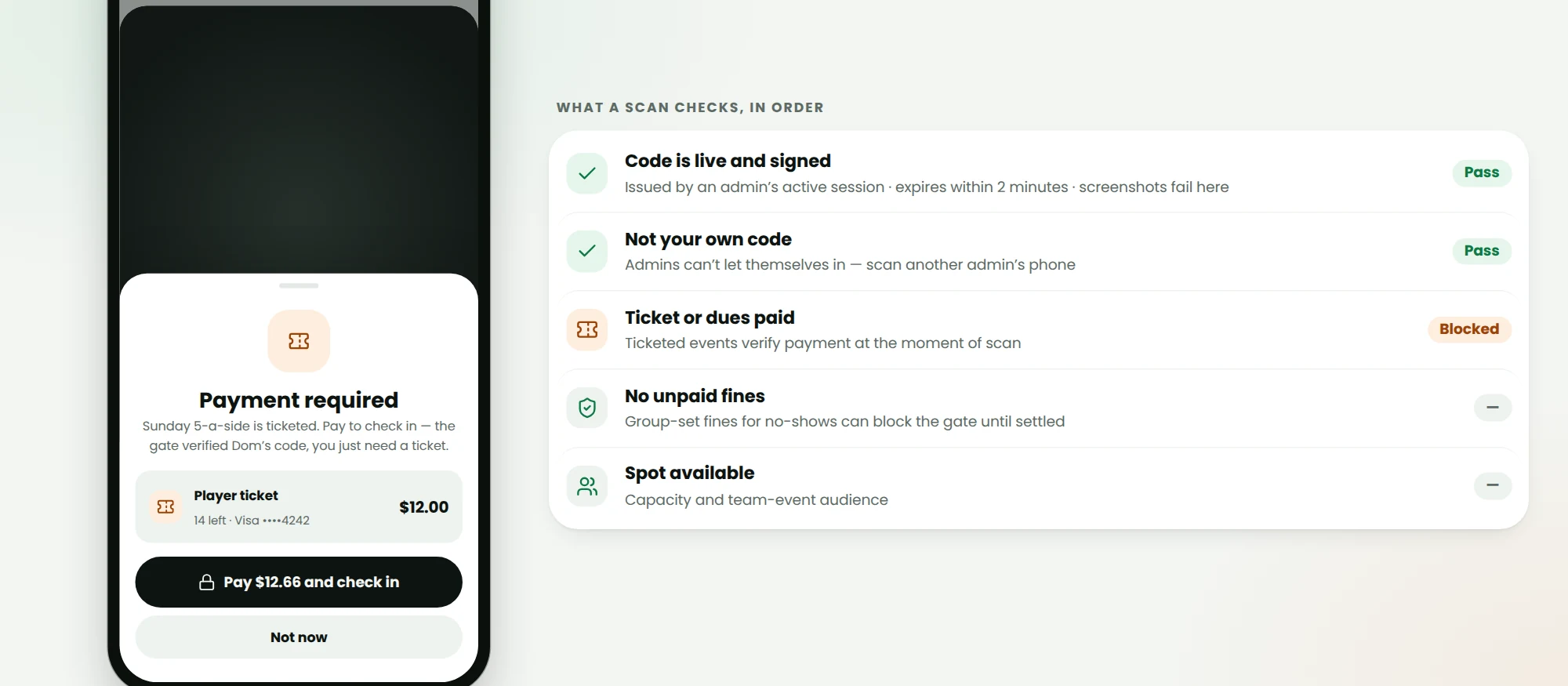 Blocked scan: 'Payment required' with a Pay button